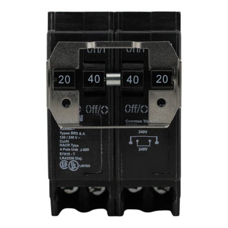 Eaton BQC220240 20/40A 4P 120/240V Quadplex Circuit Breaker - Image 2