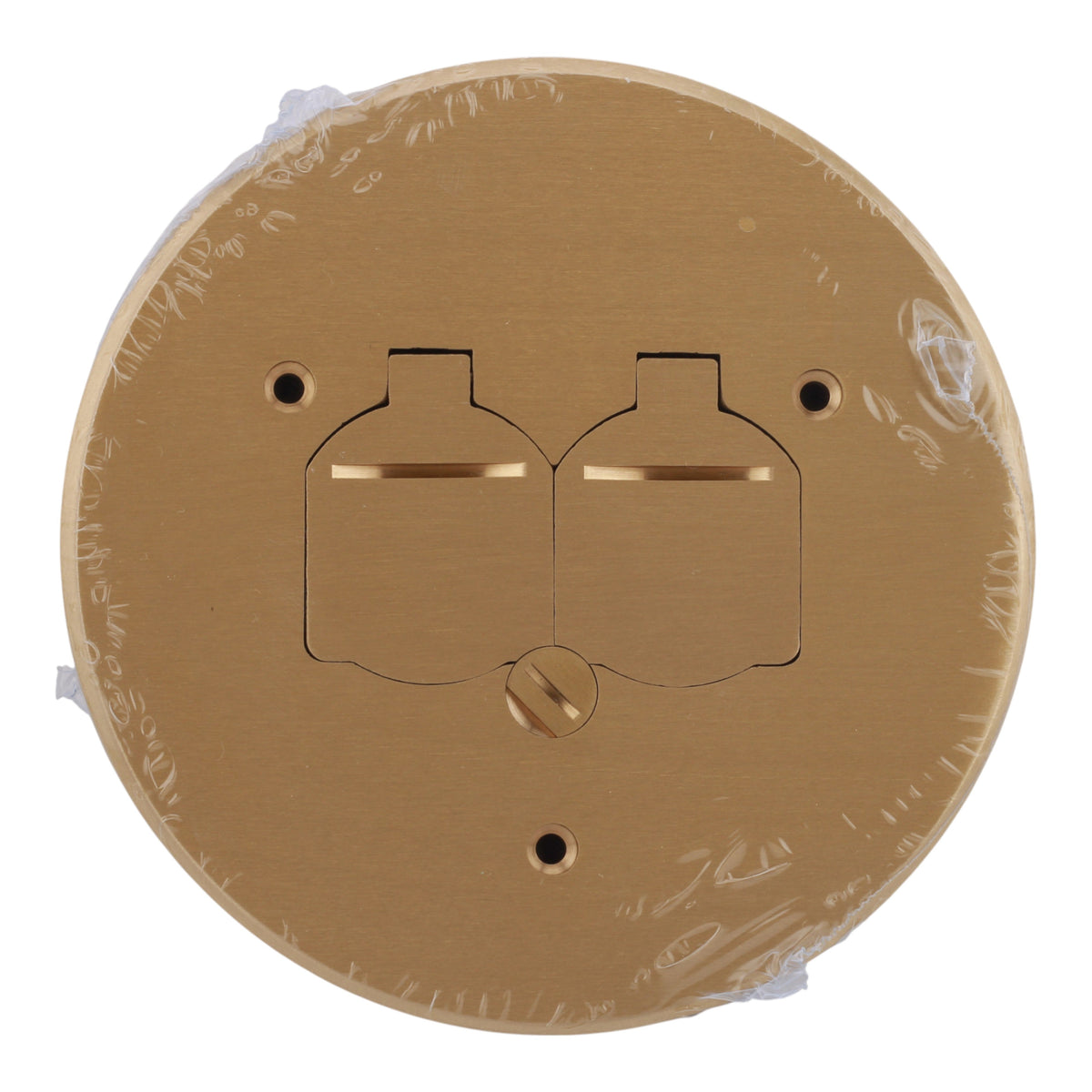 Arlington FLB6230MBLR 6-Inch Round Brass Floor Box Cover Kit