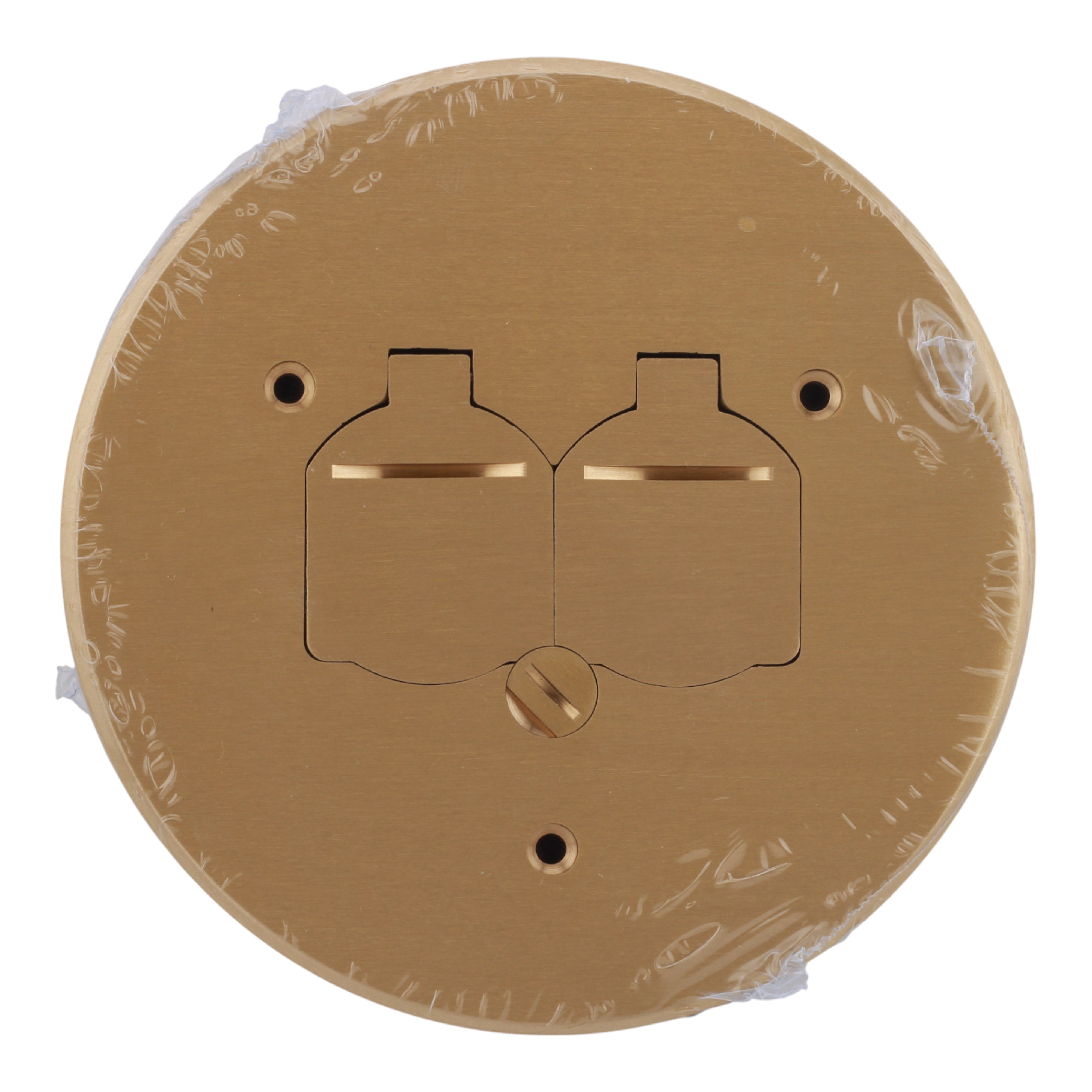 Arlington FLB6230MBLR 6-Inch Round Brass Floor Box Cover Kit