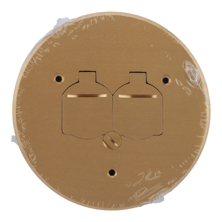 Arlington FLB6230MBLR 6-Inch Round Brass Floor Box Cover Kit