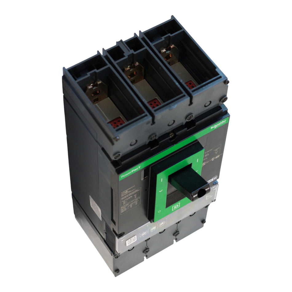 Square D PowerPacT L, LGP36400U31X, 400A, 3P, 600VAC, 18kA, Unit Mount, MicroLogic 3.3, Circuit Breaker