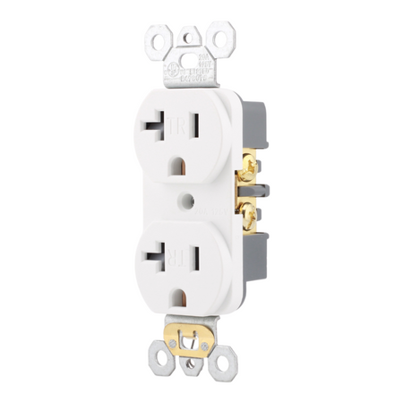 RES POWER 20A 125V Tamper-Resistant Standard Duplex Receptacle cULus Listed White - Image 4