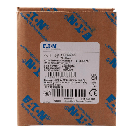 Eaton C440 XTOE045DCS 9-45A Electronic Overload Relay - Image 2