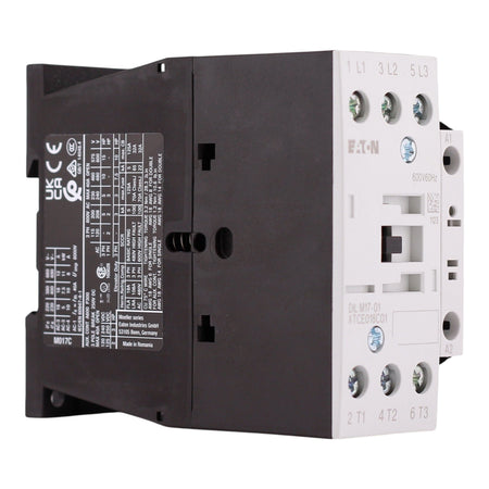 Eaton XT IEC, XTCE018C01D, 18A, 3-Pole, 690VAC, 550/600VAC Coil, Full Voltage Non-Reversing Contactor - Image 2