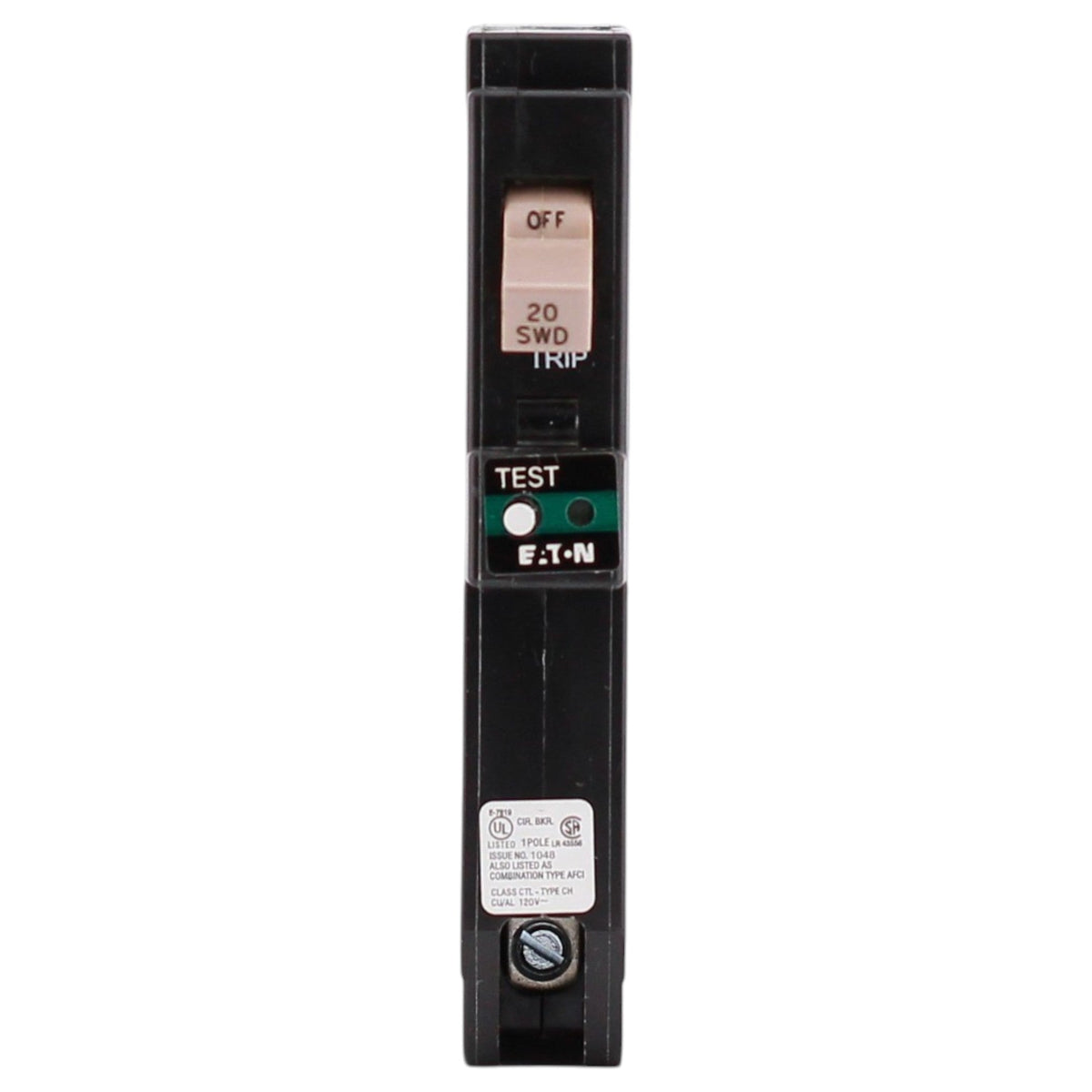 Eaton CH, CHFCAF120PN, 20A, 1P, 120/240V, CAFCI, Plug-On Neutral, Circuit Breaker - Image 3