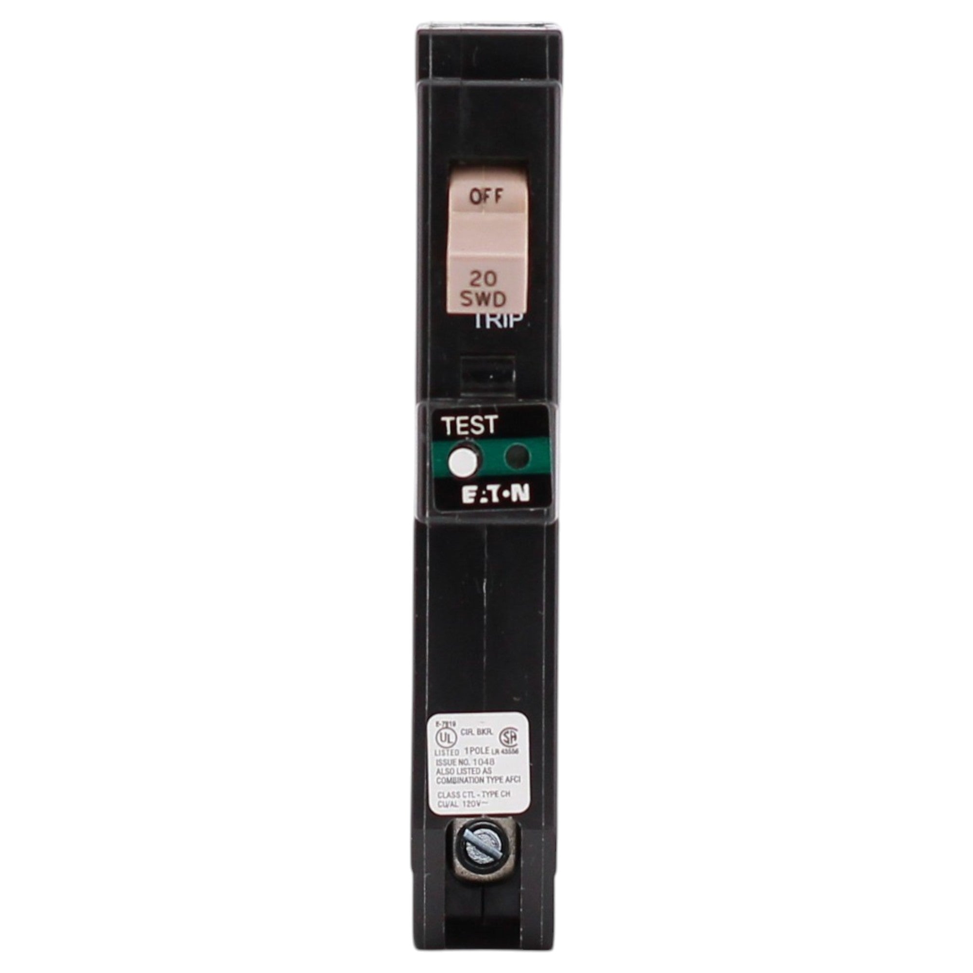 Eaton CH, CHFCAF120PN, 20A, 1P, 120/240V, CAFCI, Plug-On Neutral, Circuit Breaker - Image 3