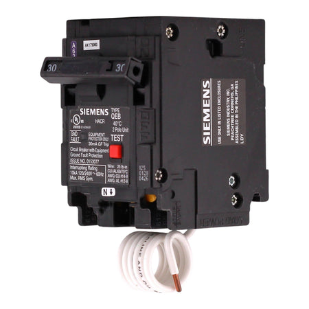 Siemens QEB, Q230EG, 30A, 2P, 240V, GFCI, Pigtail Neutral, Circuit Breaker - Image 2
