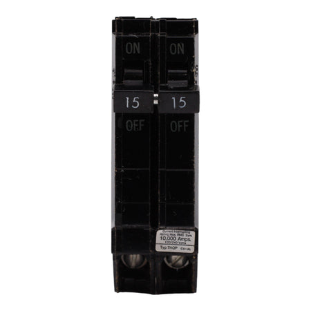 GE Q-Line, THQP215, 15A, 2P, 120/240V, Thin Series, Circuit Breaker - Image 2
