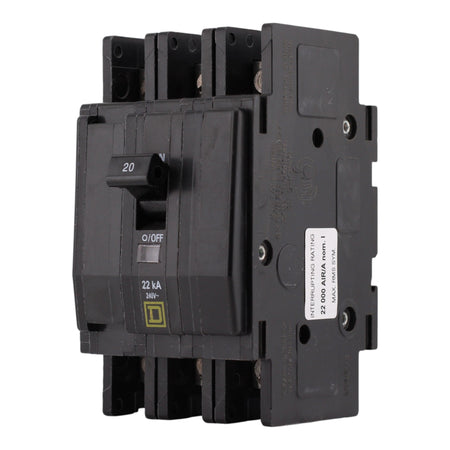 Square D QOU, QOU320VH, 20A, 3P, 240V, 22kA, Circuit Breaker - Image 2