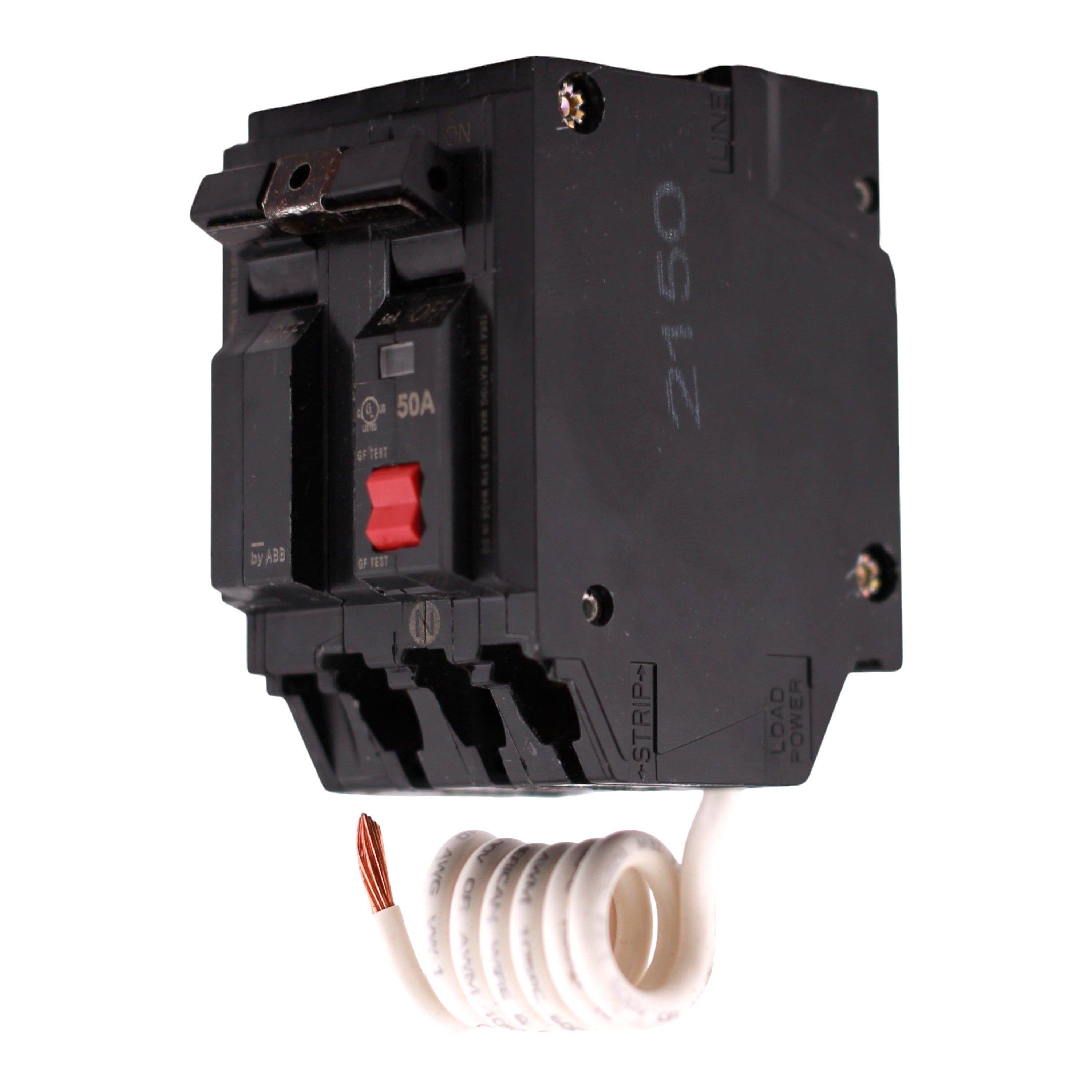 GE Q-Line, THQL2150GFT2, 50A, 2P, 120/240V, GFCI, Pigtail Neutral, Circuit Breaker - Image 2