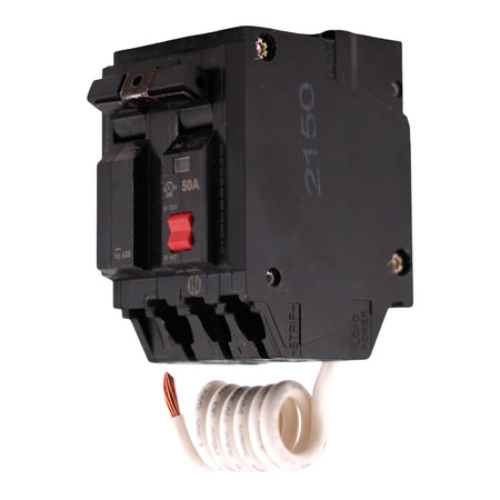 GE Q-Line, THQL2150GFT2, 50A, 2P, 120/240V, GFCI, Pigtail Neutral, Circuit Breaker - Image 2