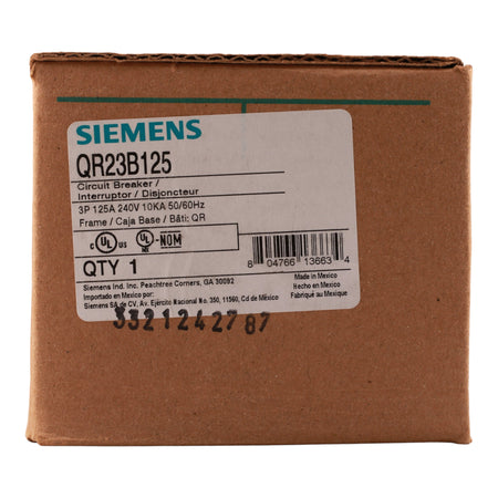 Siemens QR23B125 125A 3P 240V Thermal-Magnetic Circuit Breaker - Image 3