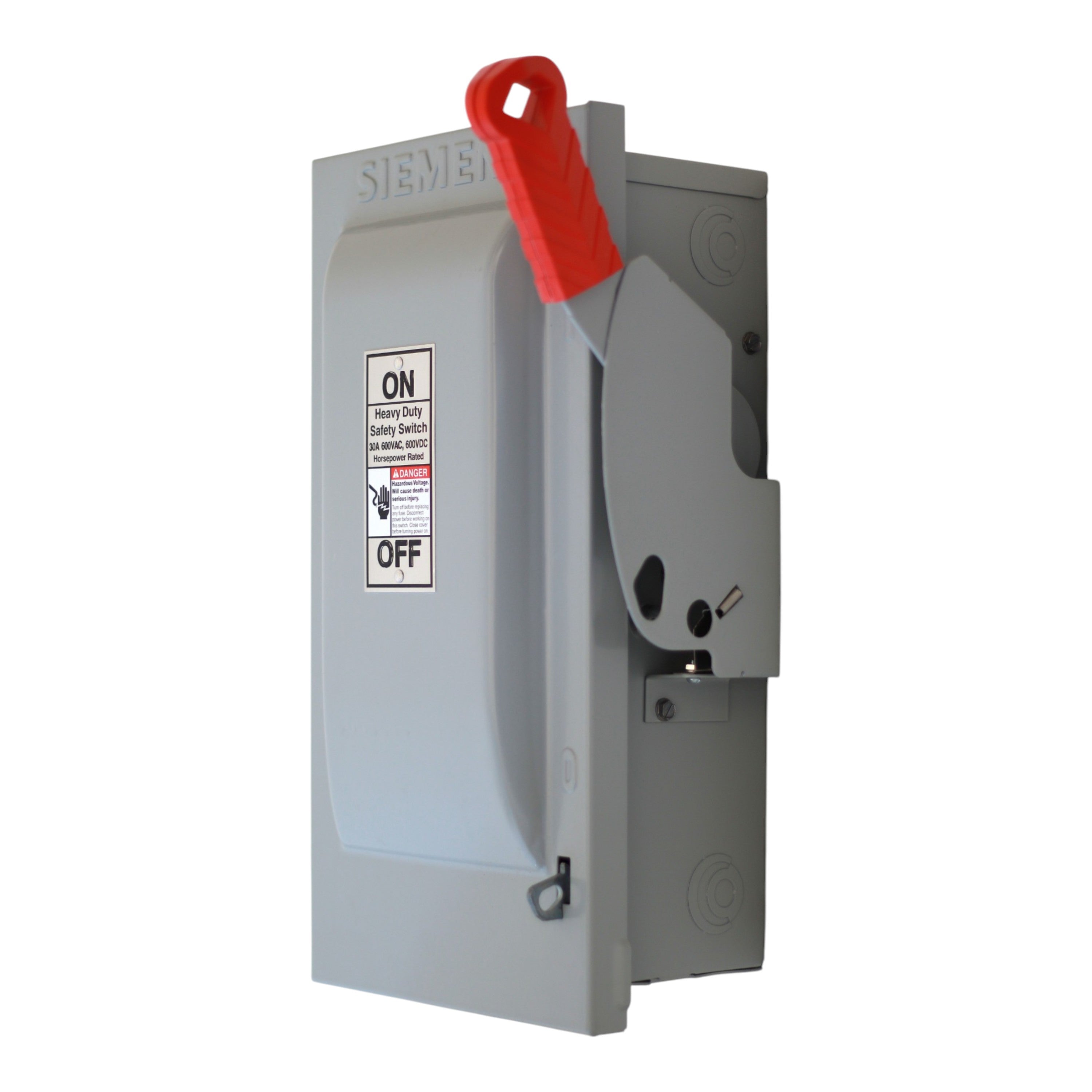 Siemens VBII, HF261, 30A, 2P, 600V, Fusible, NEMA 1, Heavy Duty Safety Switch - Image 2