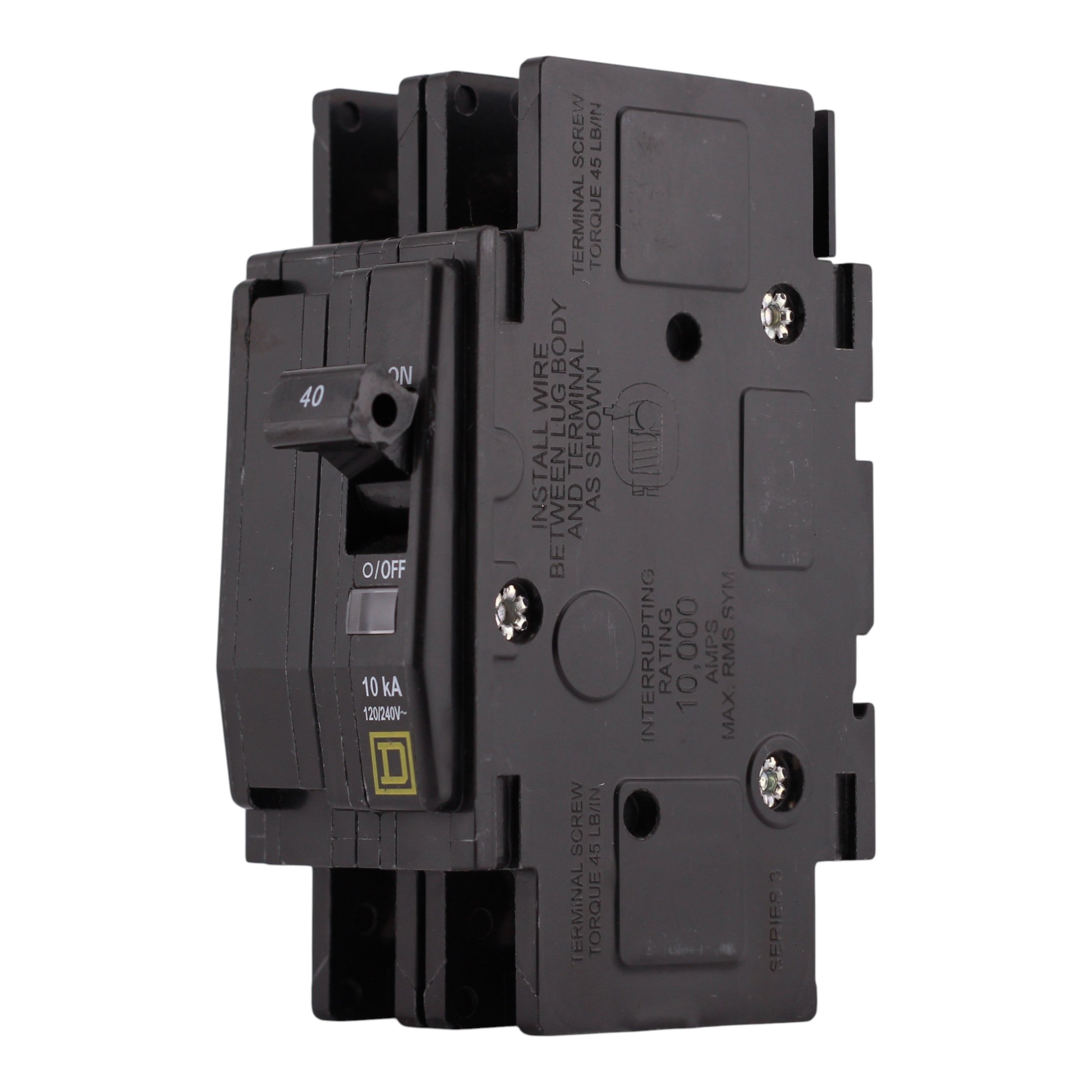 Square D QOU, QOU240, 40A, 2P, 120/240V, Unit Mount, Circuit Breaker - Image 2