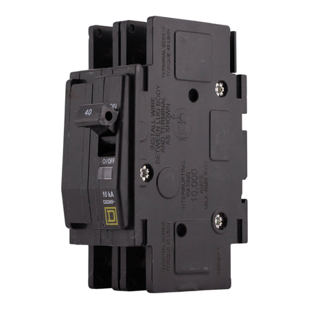 Square D QOU, QOU240, 40A, 2P, 120/240V, Unit Mount, Circuit Breaker - Image 2
