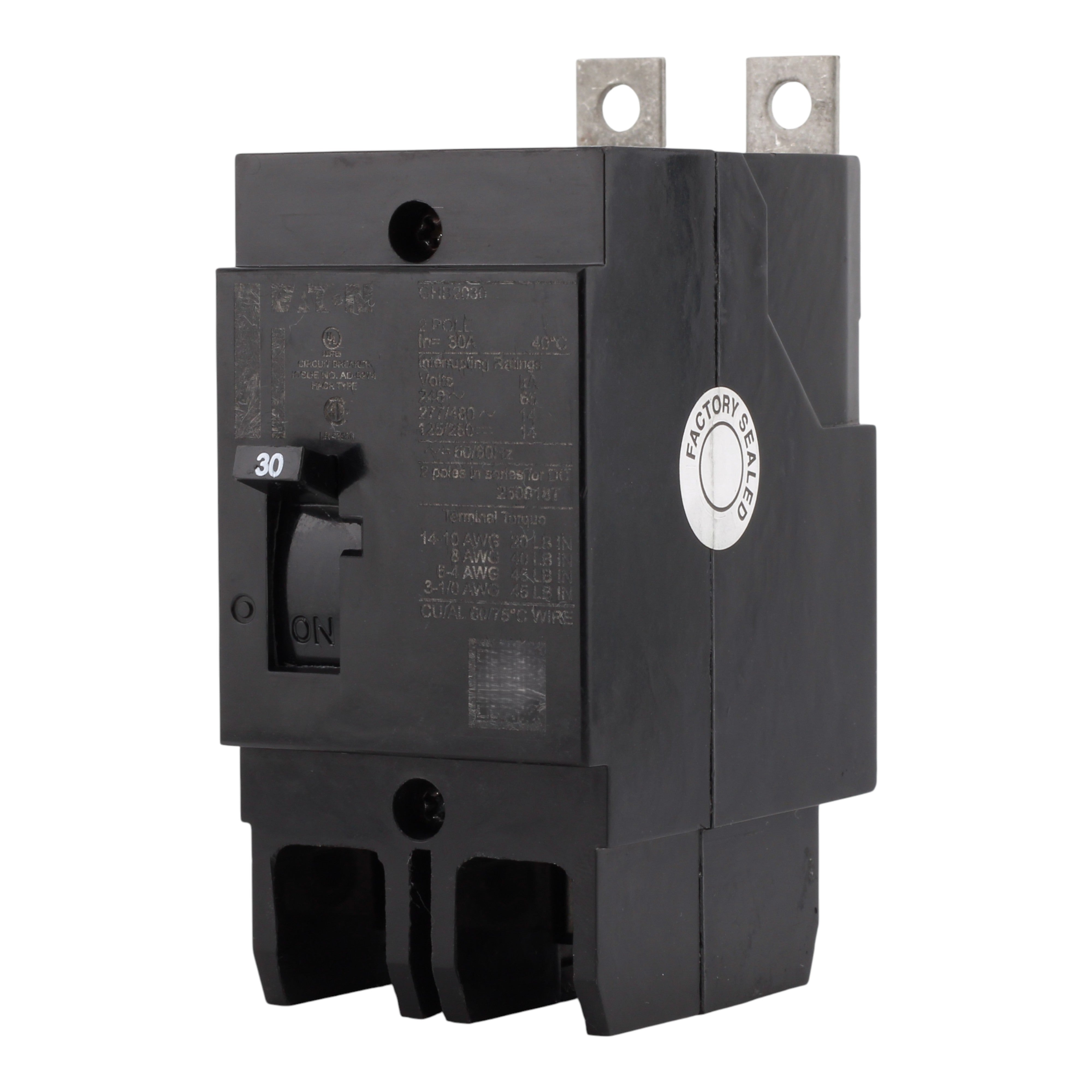 Eaton Series C GHB2030 30A 2P 480Y/277V Molded Case Circuit Breaker - Image 2