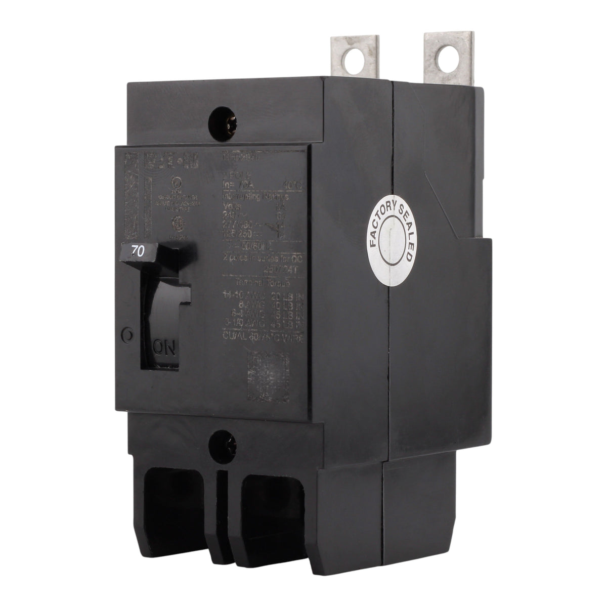 Eaton Series C GHB2070 70A 2P 480Y/277V Molded Case Circuit Breaker - Image 2