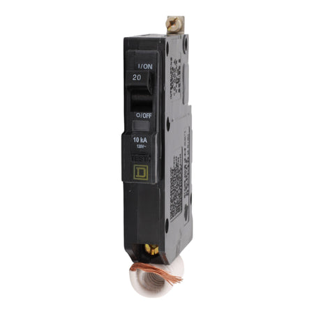 Square D QOB120EPD, 20A, 120V, 1-Pole EPD Circuit Breaker, Bolt-On, for QOB Load Centers - Image 2