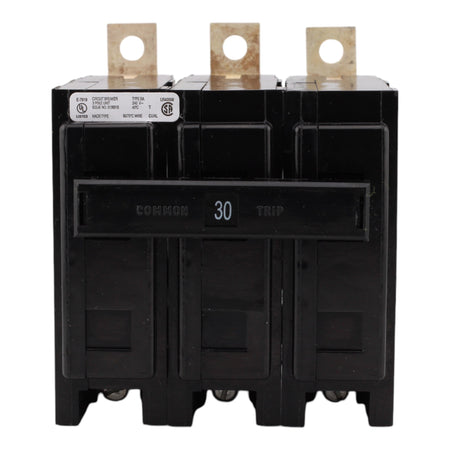 Eaton BAB3030H, 30A, 240V, 3-Pole, 10kAIC, Quicklag Industrial Thermal-Magnetic Circuit Breaker, Bolt-On - Image 2