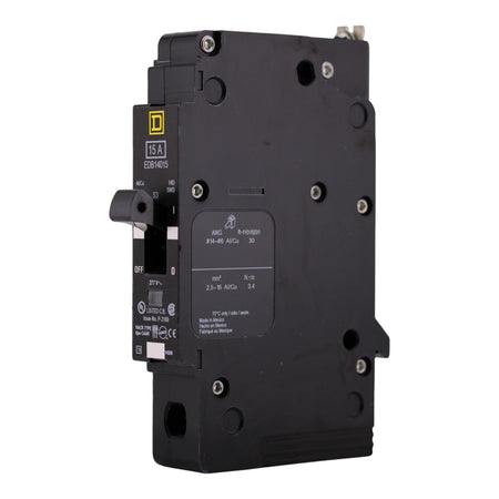 Square D E-Frame, EDB14015, 15A, 1P, 277V, 25kA, Bolt-On, Circuit Breaker - Image 2