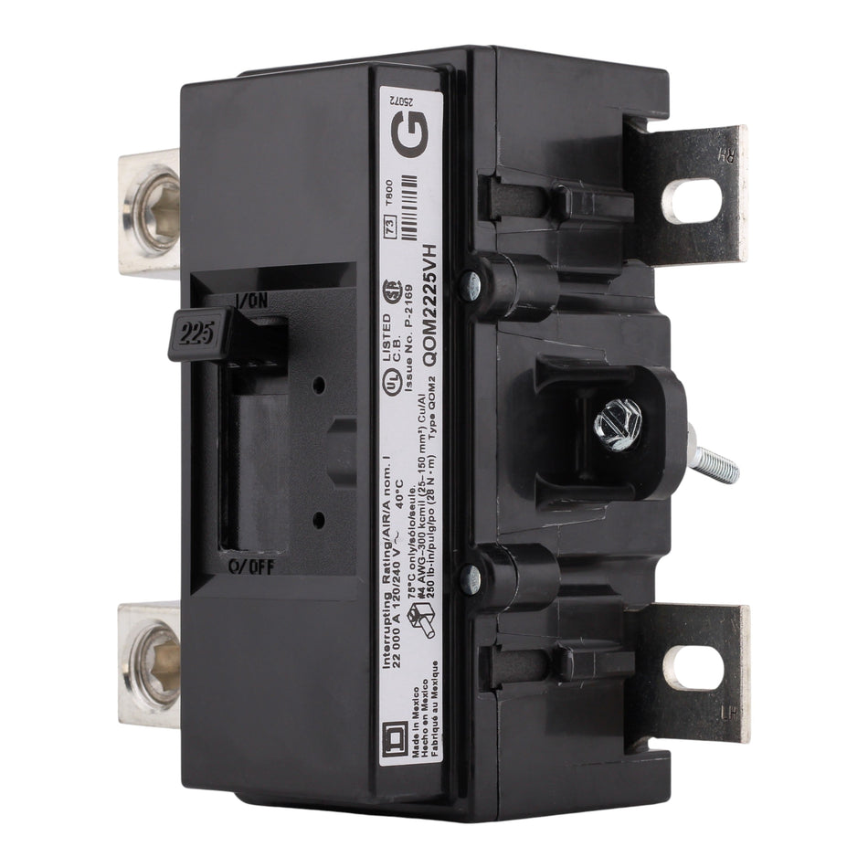 Square D QO QOM2225VH 225A 2P 120/240V 22kA Bolt-On Main Circuit Breaker - Image 2