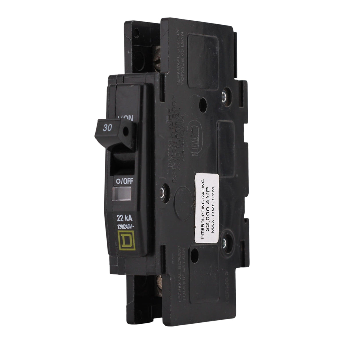 Square D QOU, QOU130VH, 30A, 1P, 120/240V, Unit Mount, Circuit Breaker - Image 2