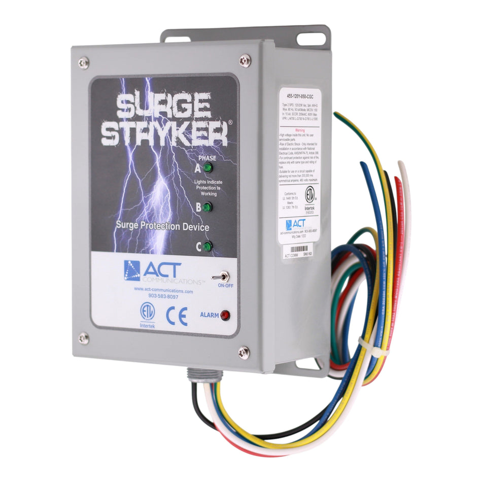 ACT Communications, ACT 455, 455-120Y-050, 120/208V, 3-Phase WYE, 50kA, Type 2 SPD - Image 2
