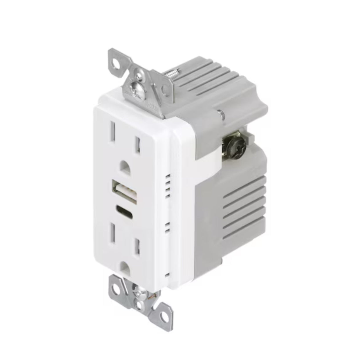 Eaton, TRUSBAC15W-BOX, 15A, USB Type A/C Charger, Duplex Receptacle, White - Image 2