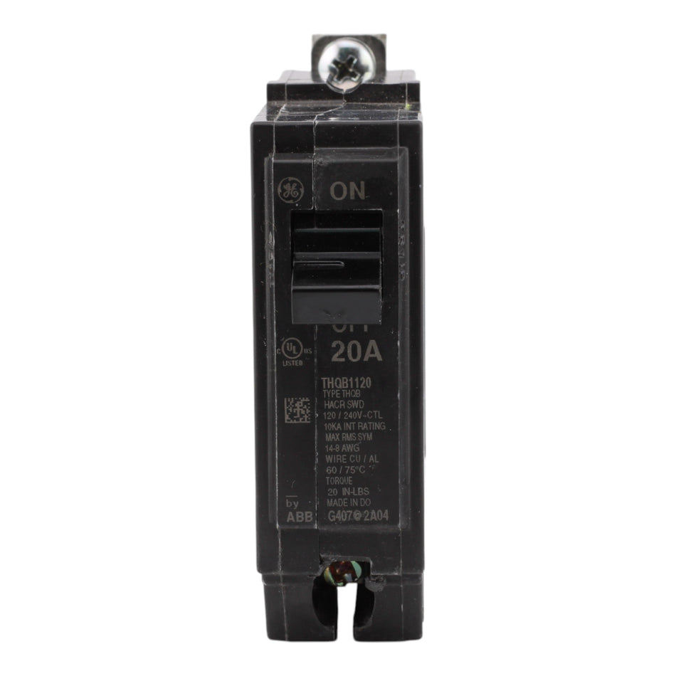 GE THQB1120 20A 1P 120/240V 10kA Circuit Breaker - Image 2