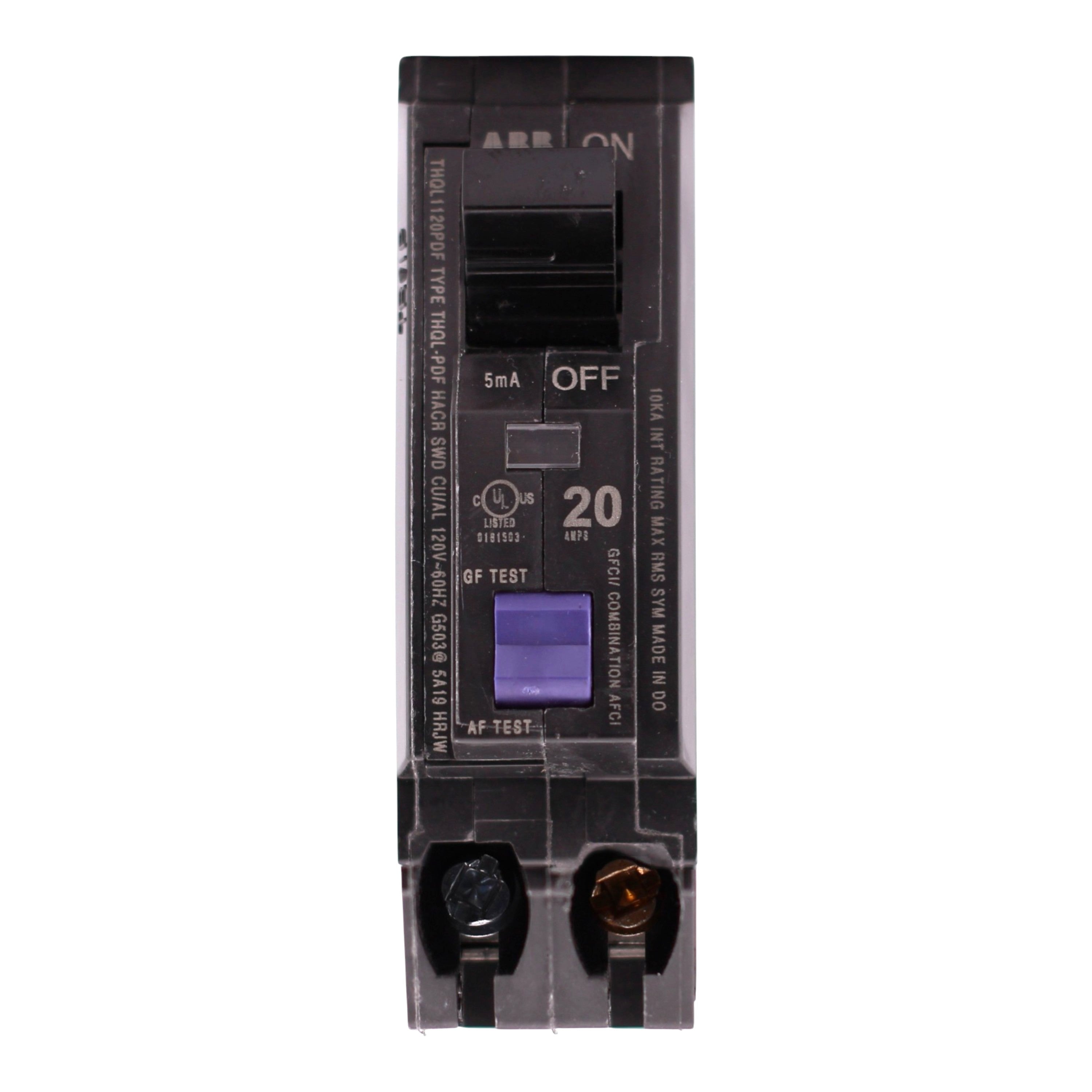 GE Q Line THQL1120PDF 20A 1P 120V AFCI/GFCI Plug-On Neutral Breaker - Image 4