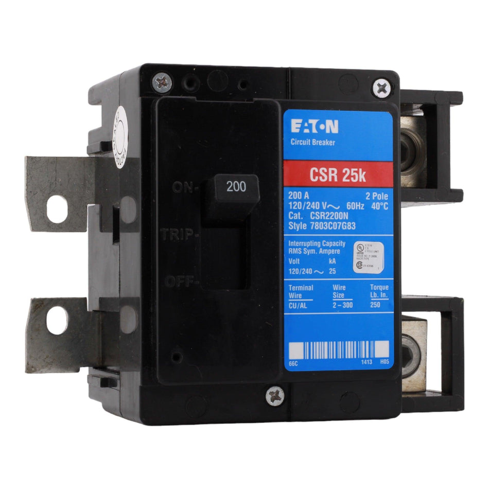 Eaton CH CSR2200N 200A 2P 120/240V Thermal-Magnetic Circuit Breaker
