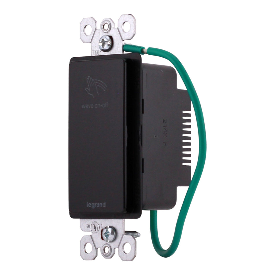 Legrand radiant RSWV203 20A Touchless Wave Switch Black - Image 2