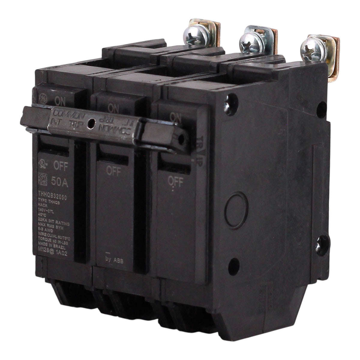 GE Q-Line, THHQB32050, 50A, 3P, 240V, Bolt-On, Circuit Breaker - Image 2