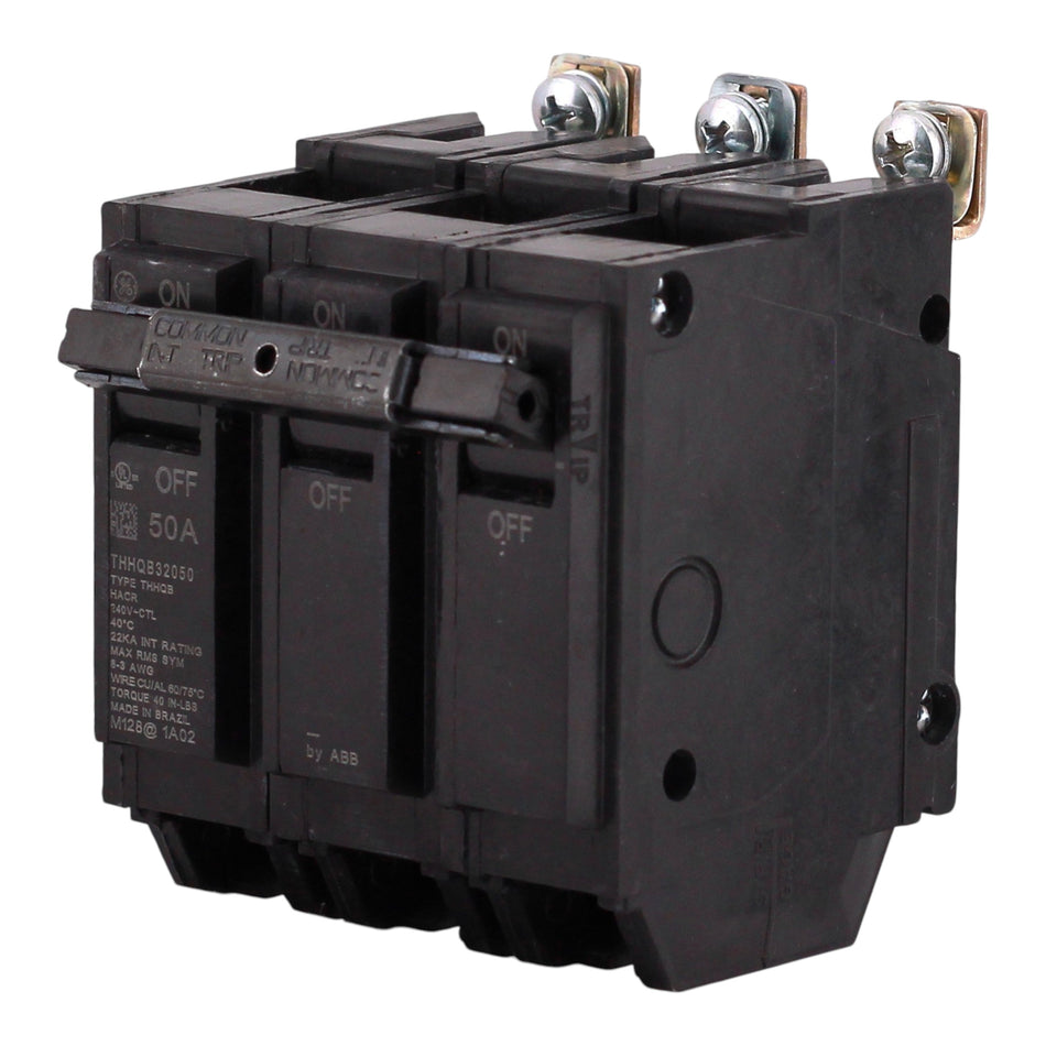 GE Q-Line, THHQB32050, 50A, 3P, 240V, Bolt-On, Circuit Breaker - Image 2