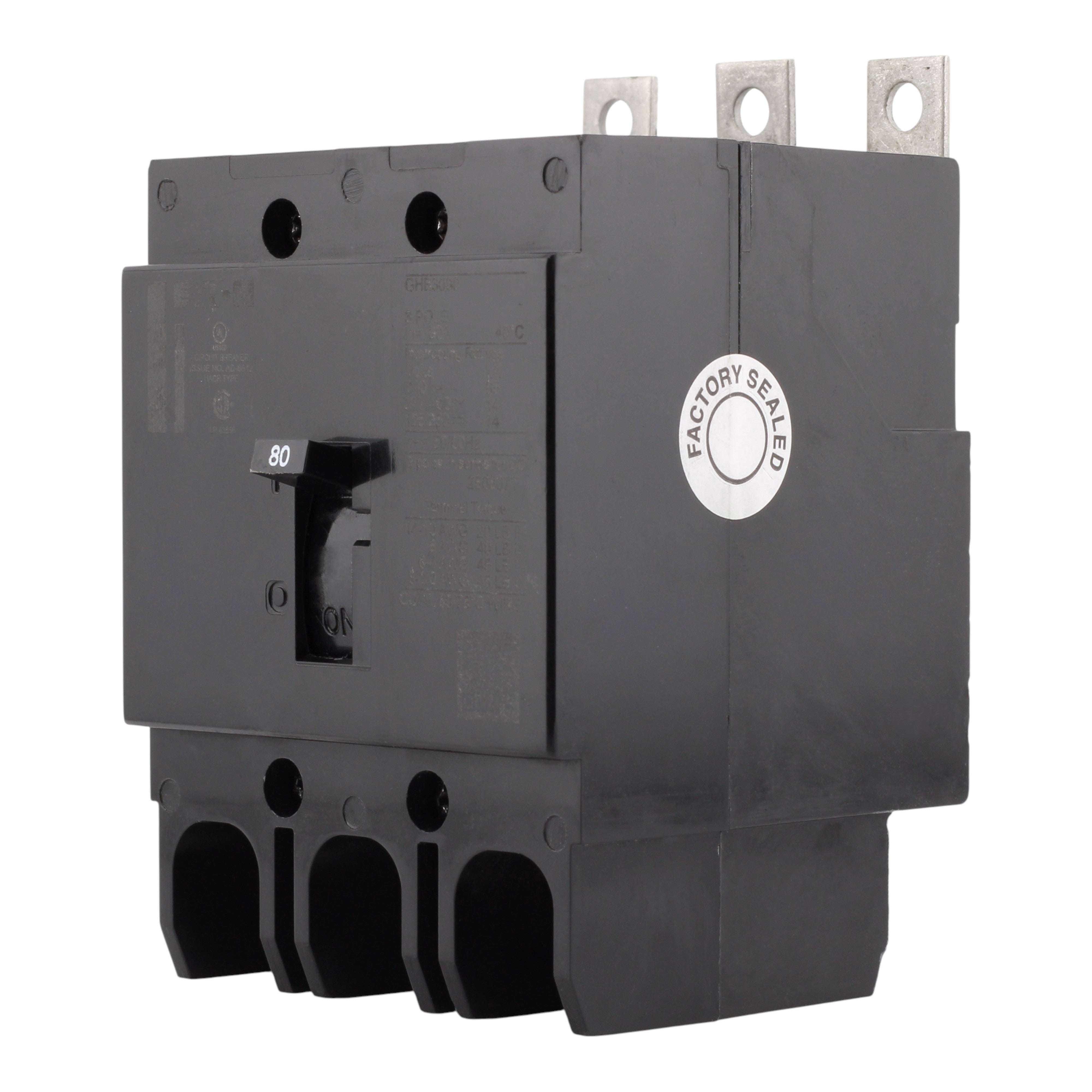 Eaton Series C GHB3080 80A 3P 480Y/277V Molded Case Circuit Breaker - Image 2