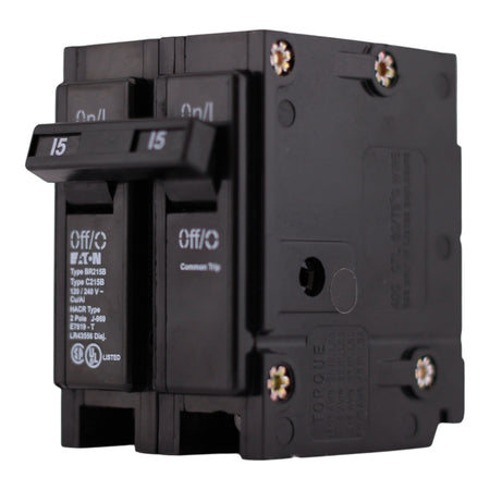 Eaton BR, BR215B, 15A, 2P, 120/240V, Thermal Magnetic, Circuit Breaker - Image 2