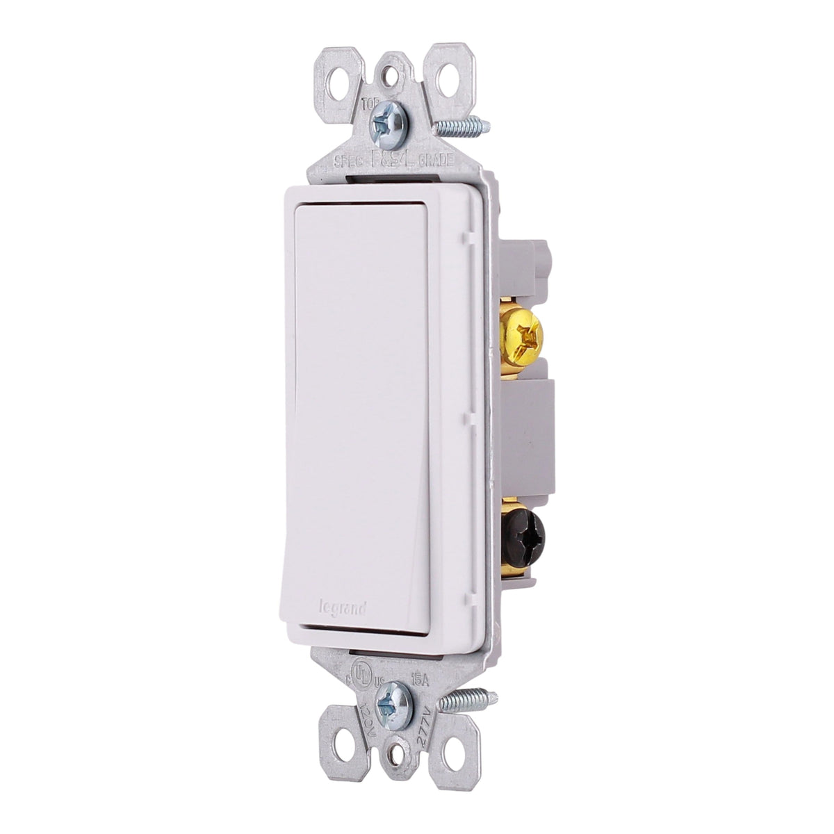 Pass & Seymour, Radiant, NEW - 10-PACK  TM873W, 15A, 3-Way, 120/277V, Decorator Switch, White - Image 2