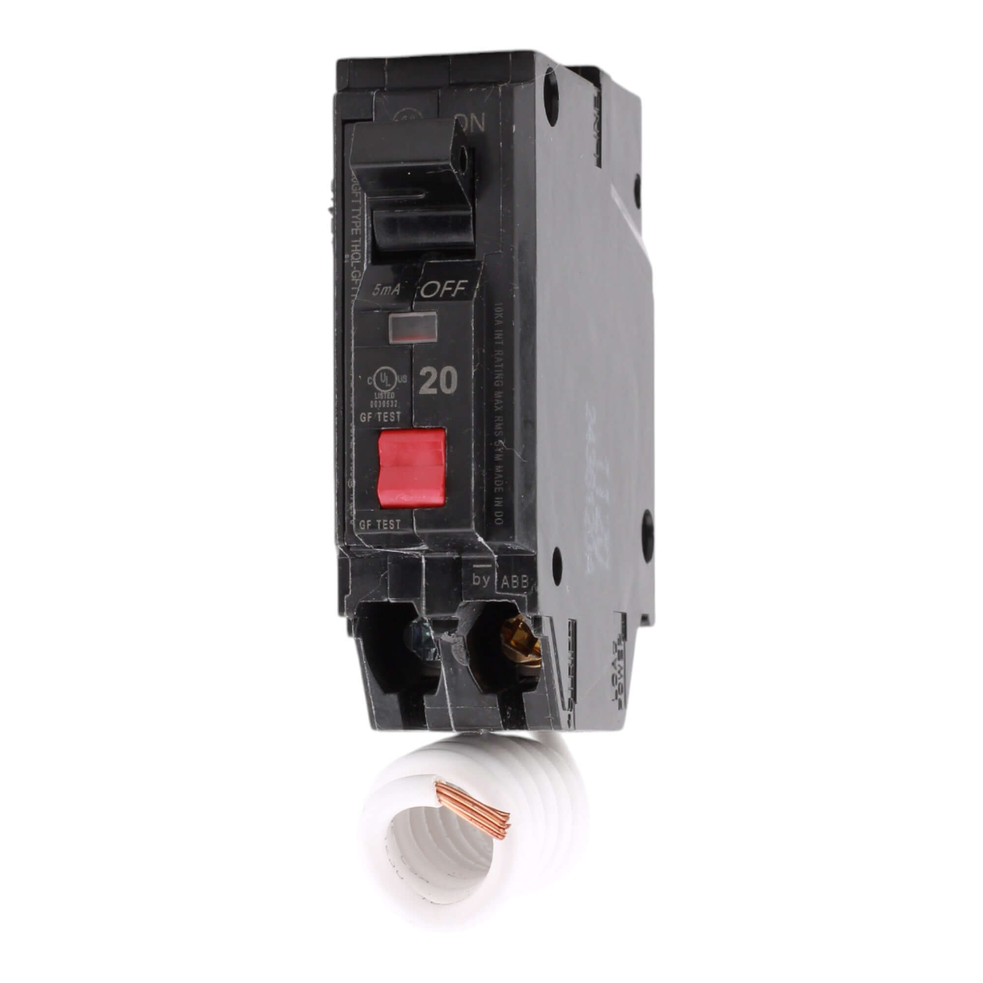 GE THQL1120GFTP 20A 120V 1-Pole Ground Fault Breaker Self-Test UL - Image 3