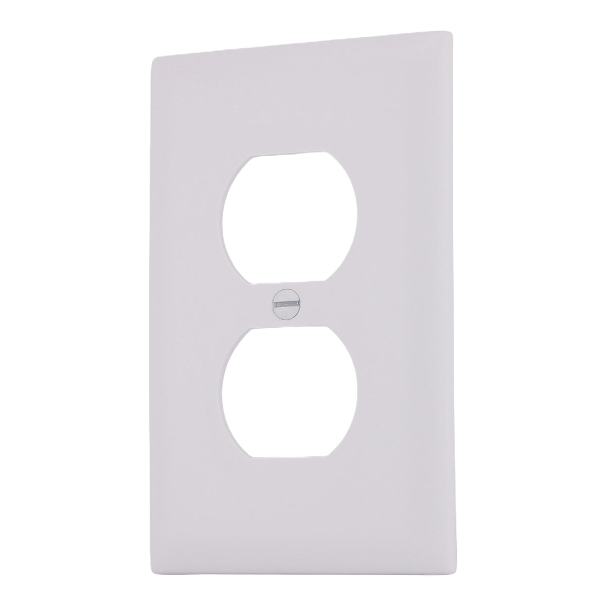 Pass & Seymour TradeMaster, TP8W, 1-Gang, Nylon Wall Plate, Duplex Receptacle, White - Image 2