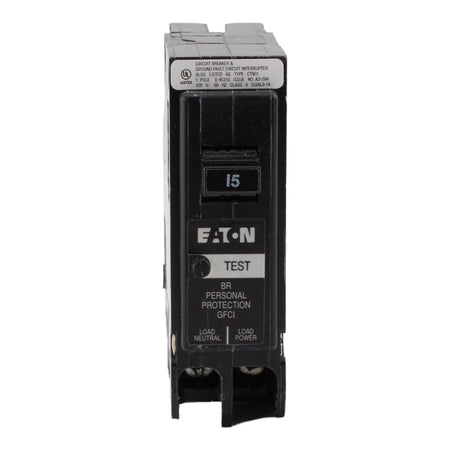 Eaton BR BRP115GF 15A 1P 120V GFCI Plug-On Neutral Circuit Breaker - Image 2