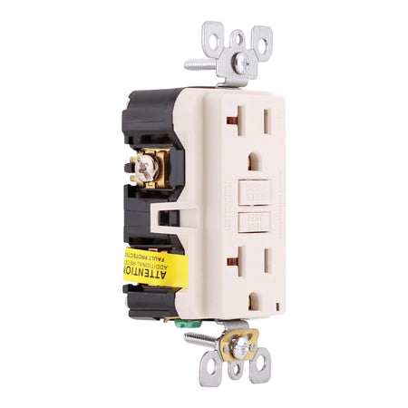 Leviton SmartlockPro, GFNT2-T, 20A, 2P, 125V, Slim GFCI, Non-Tamper Resistant, Outlet - Image 2
