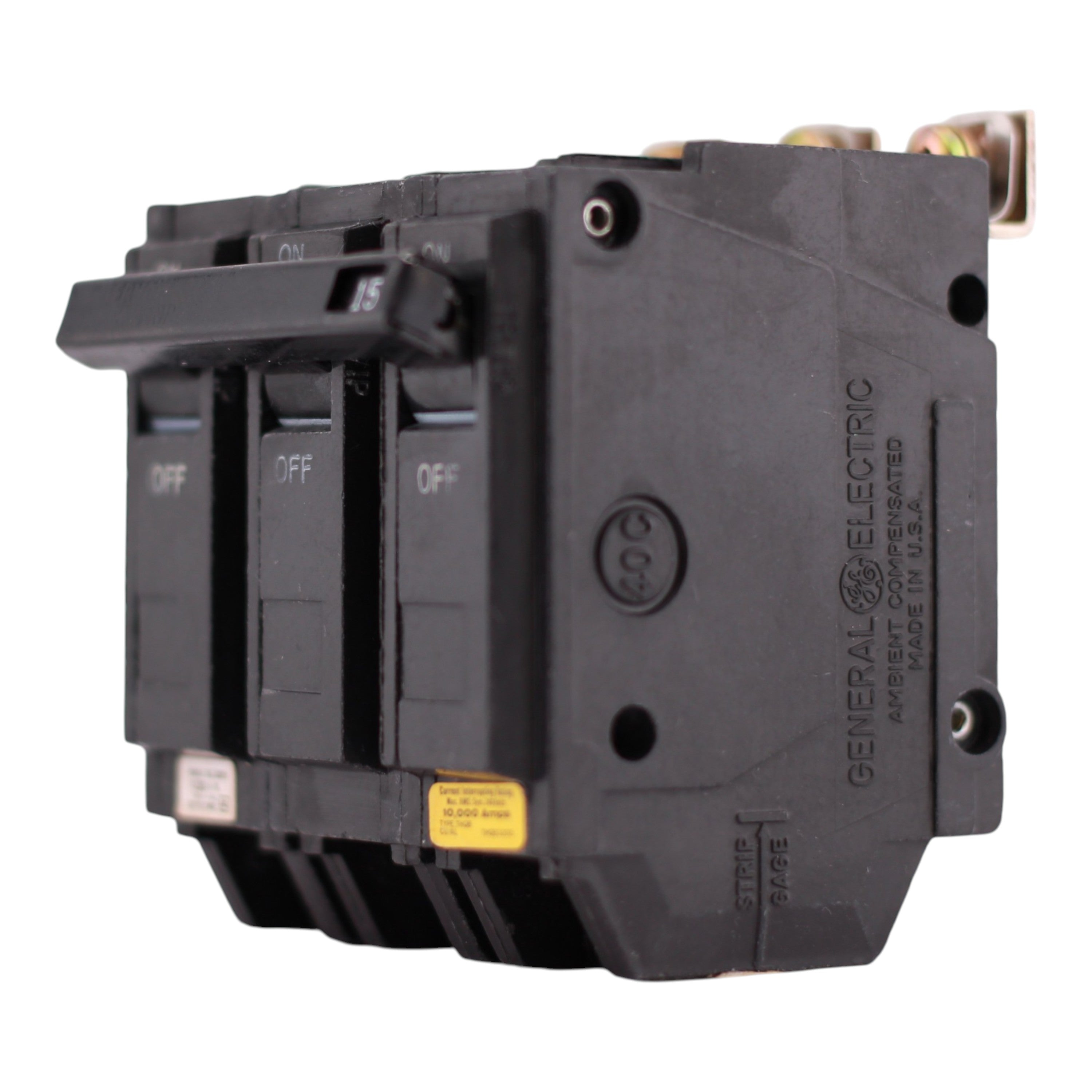 GE Q-Line, THQB32015, 15A, 3P, 240V, Bolt-On, Circuit Breaker - Image 2