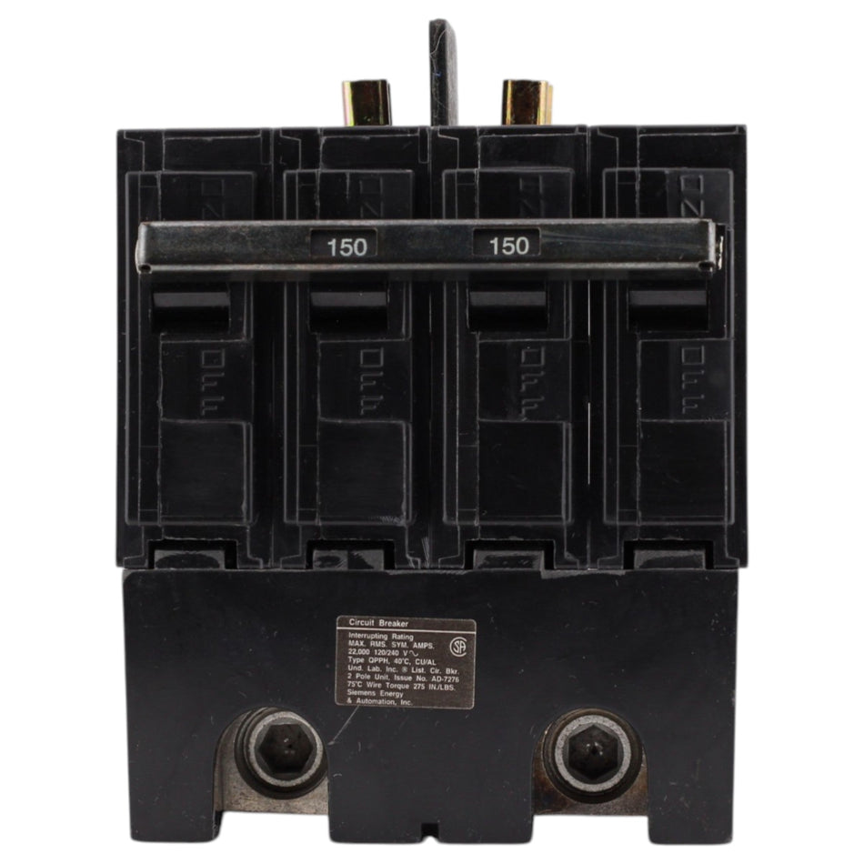Siemens QP, Q2150BH, 150A, 2P, 120/240V, Thermal Magnetic, Circuit Breaker - Image 2