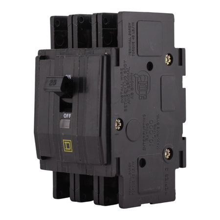 Square D QOU, QOU325, 25A, 3P, 240V, Thermal Magnetic, Unit Mount, Circuit Breaker - Image 2