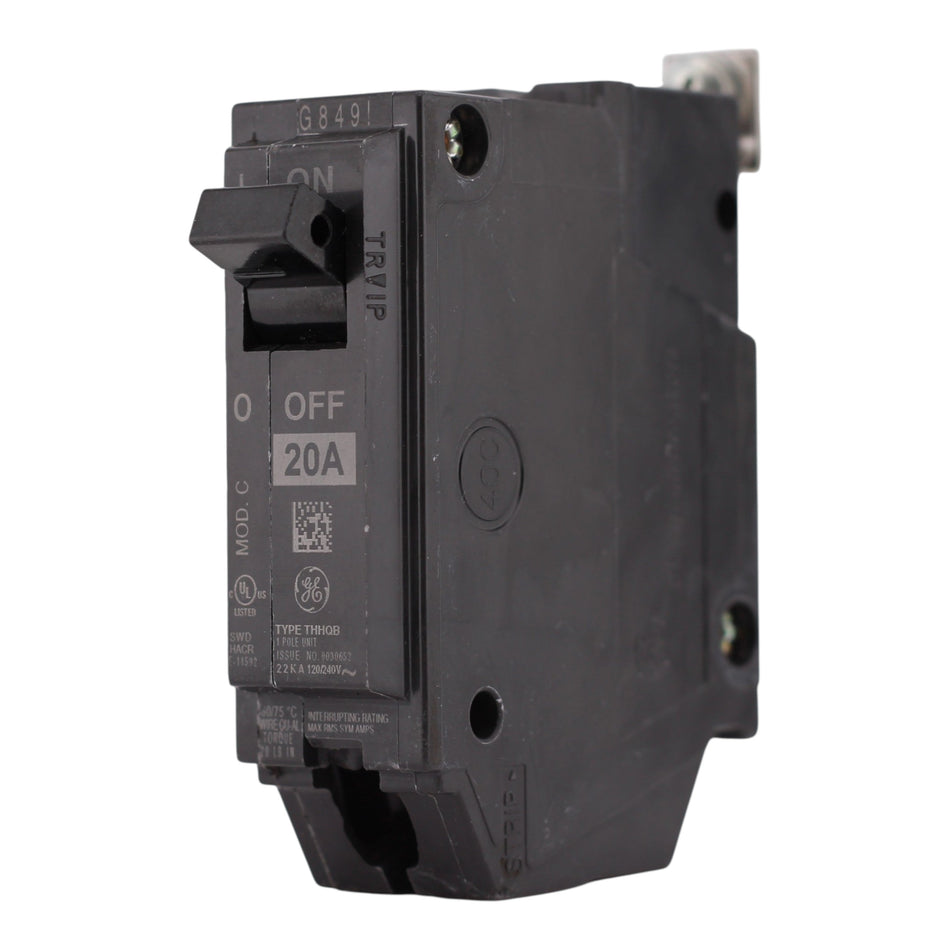 GE Q-Line, THHQB1120, 20A, 1P, 120/240V, Thermal Magnetic, Bolt-On, Circuit Breaker - Image 2