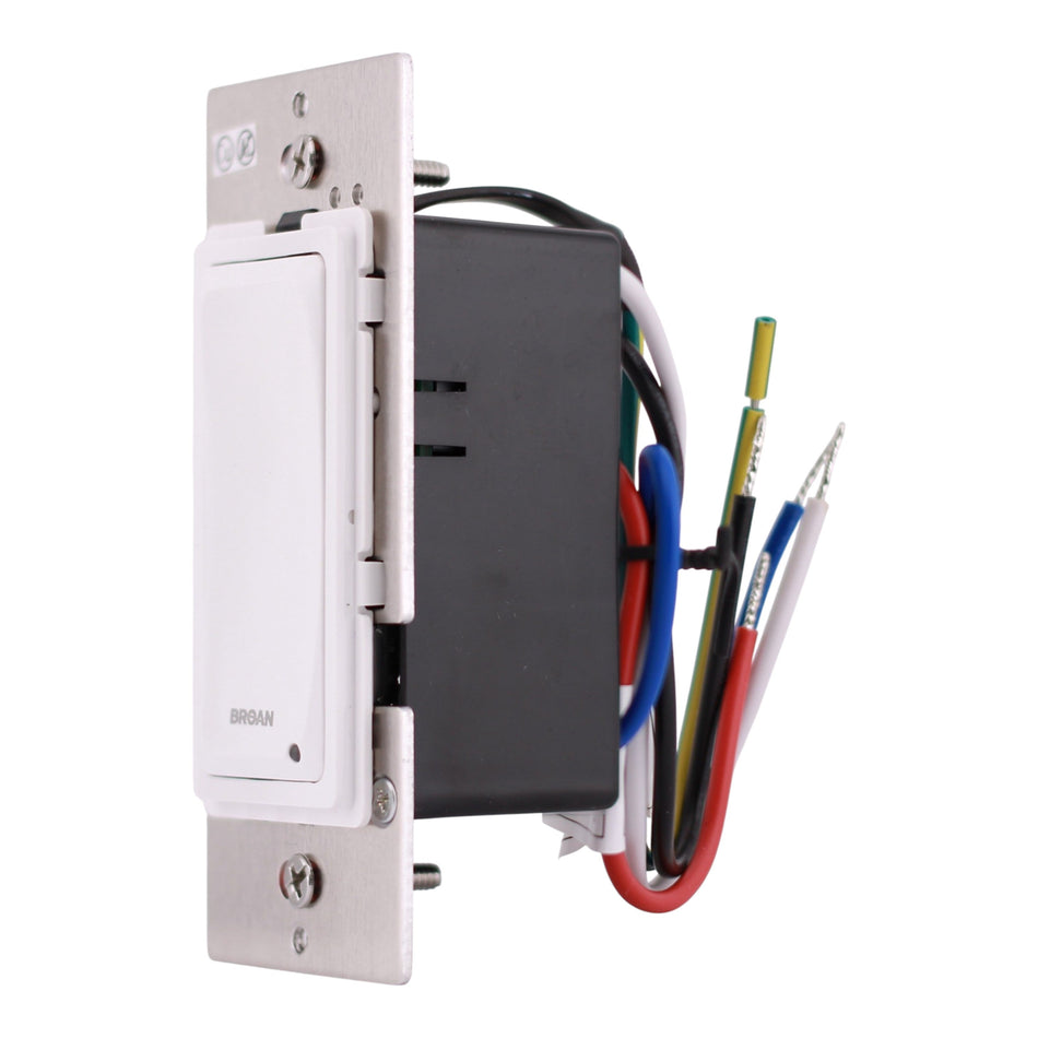 Broan-NuTone, DT100W, Delay-Off Timer, Wall Control, White, 120V, Single-Gang - Image 2