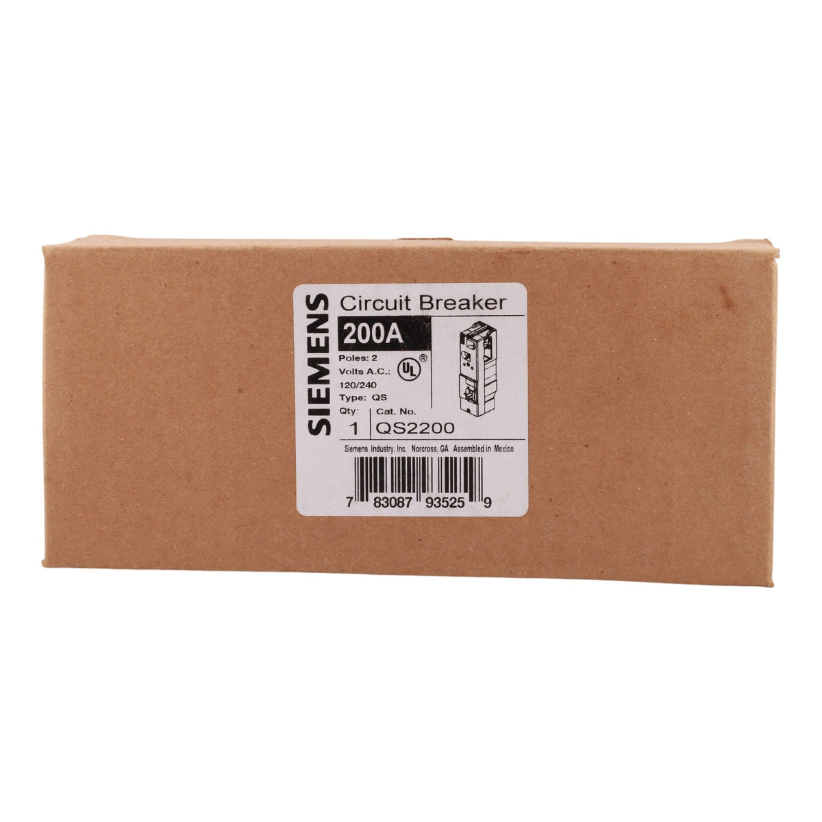Siemens QS2200 200A 2P 120/240V Main Circuit Breaker - Image 3