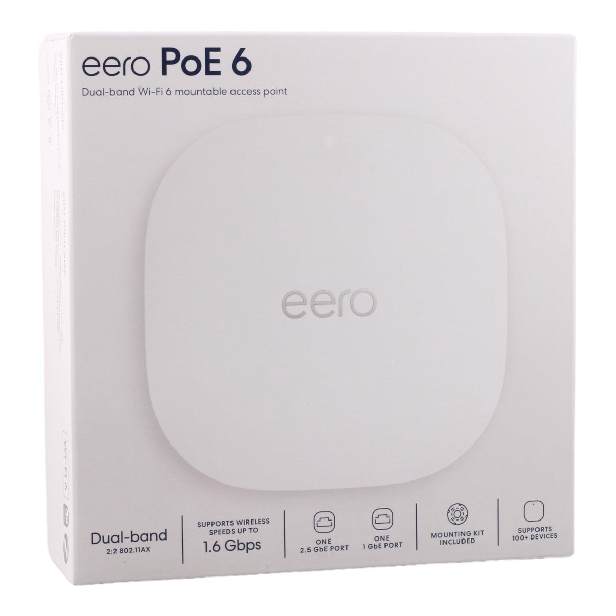 eero PoE 6 PoE Wi-Fi 6 Ceiling/Wall Mount Dual-Band Access Point