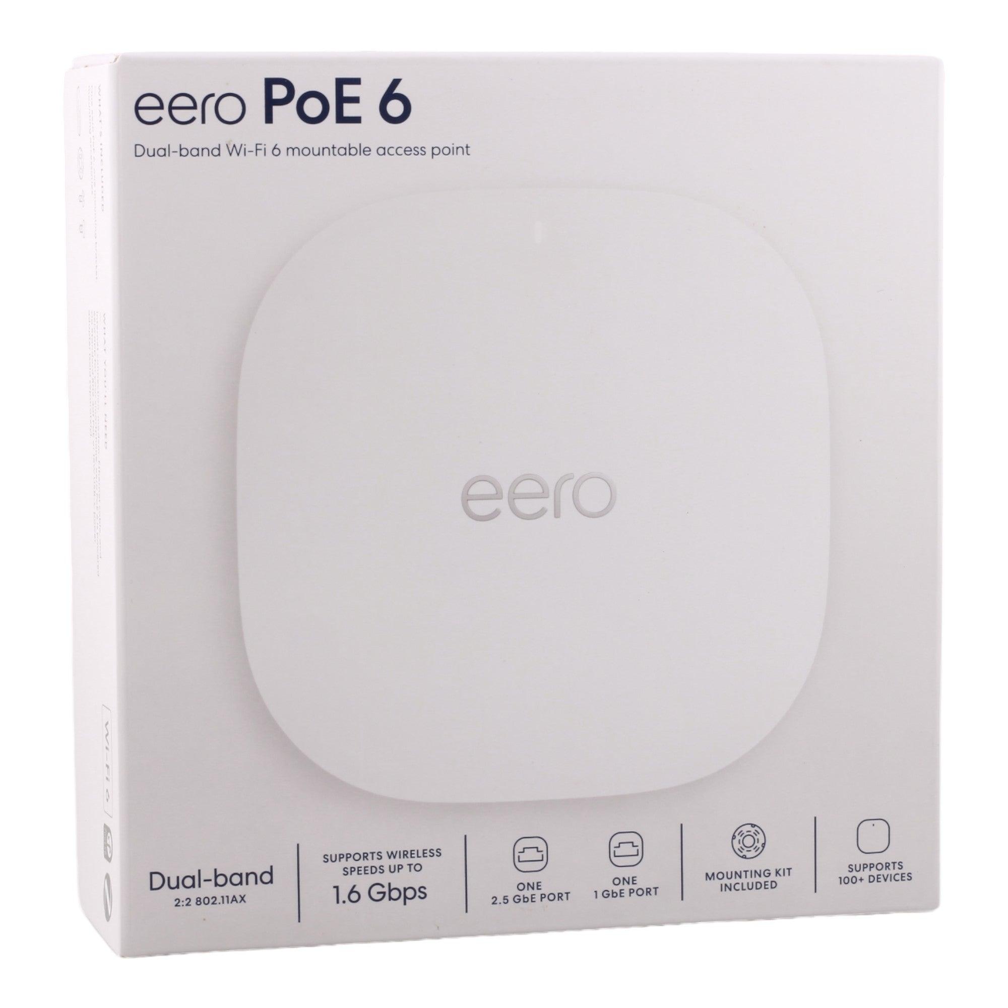 eero PoE 6 PoE Wi-Fi 6 Ceiling/Wall Mount Dual-Band Access Point