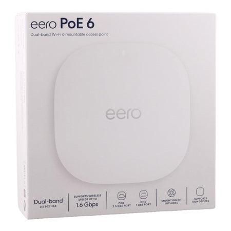 eero PoE 6 PoE Wi-Fi 6 Ceiling/Wall Mount Dual-Band Access Point